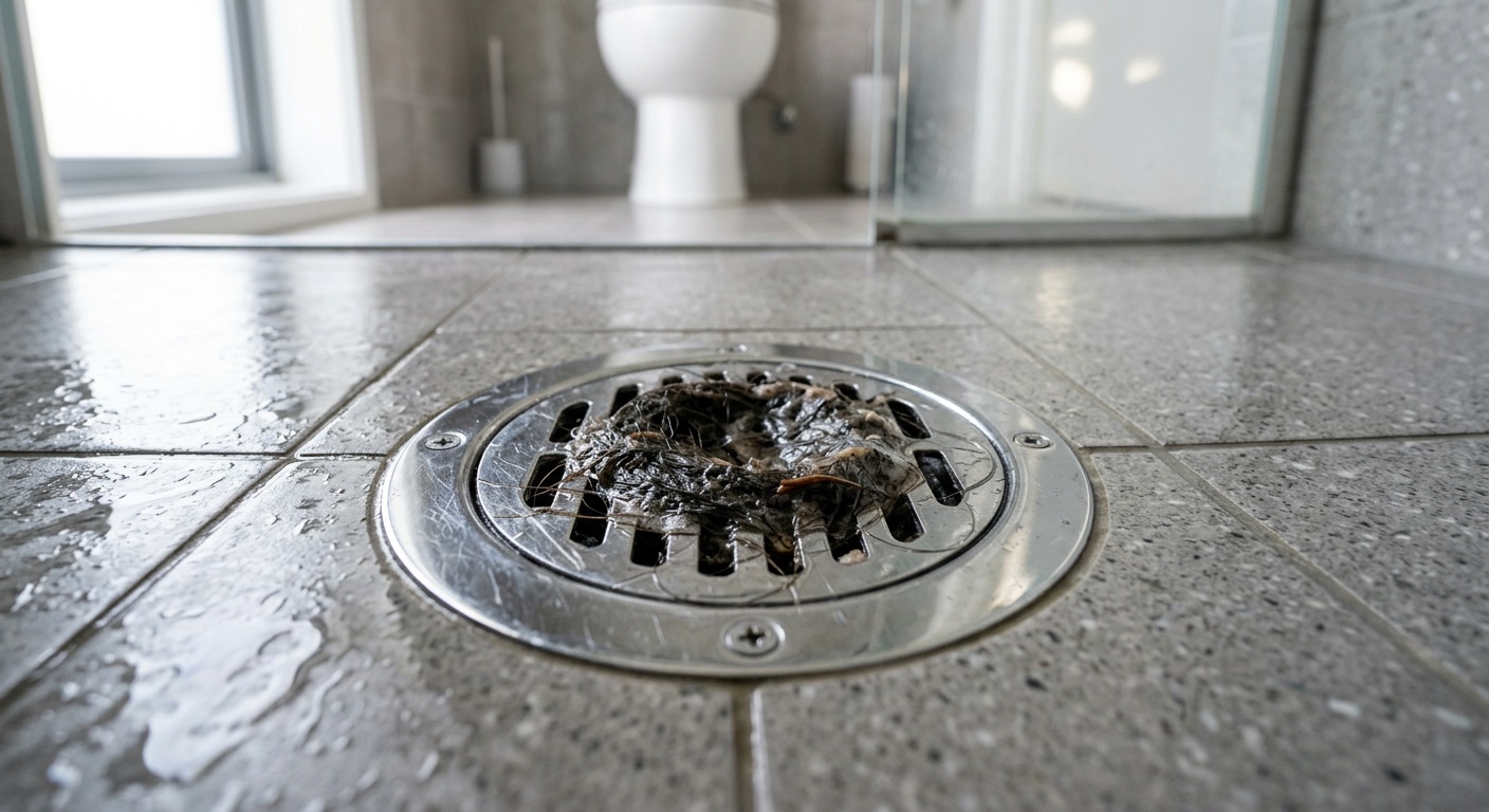 Unclogging a Slow Bathroom Drain Without Harsh Chemicals