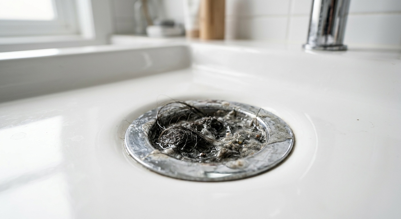 Bathroom drain unclogging