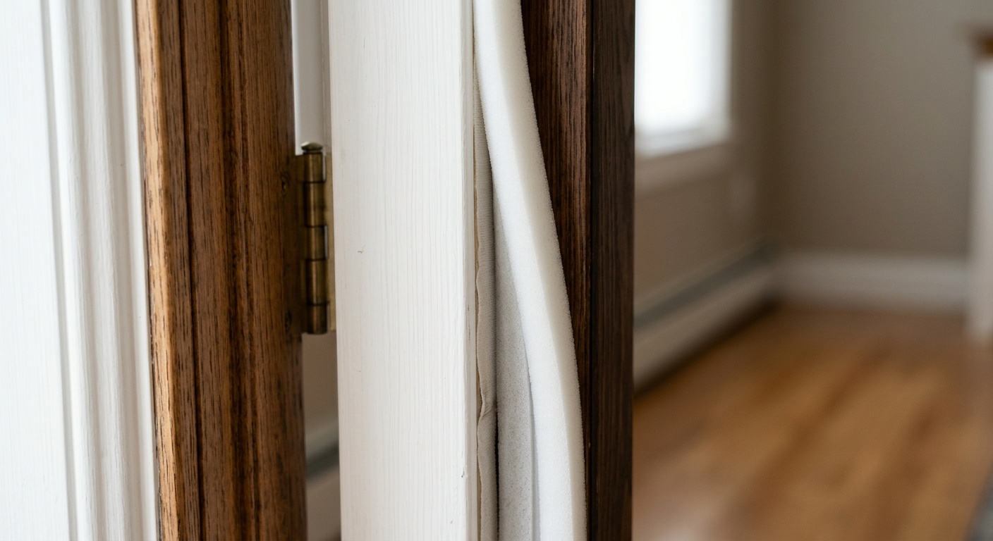 Weatherstripping door