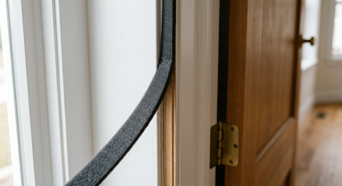 Weatherstripping door