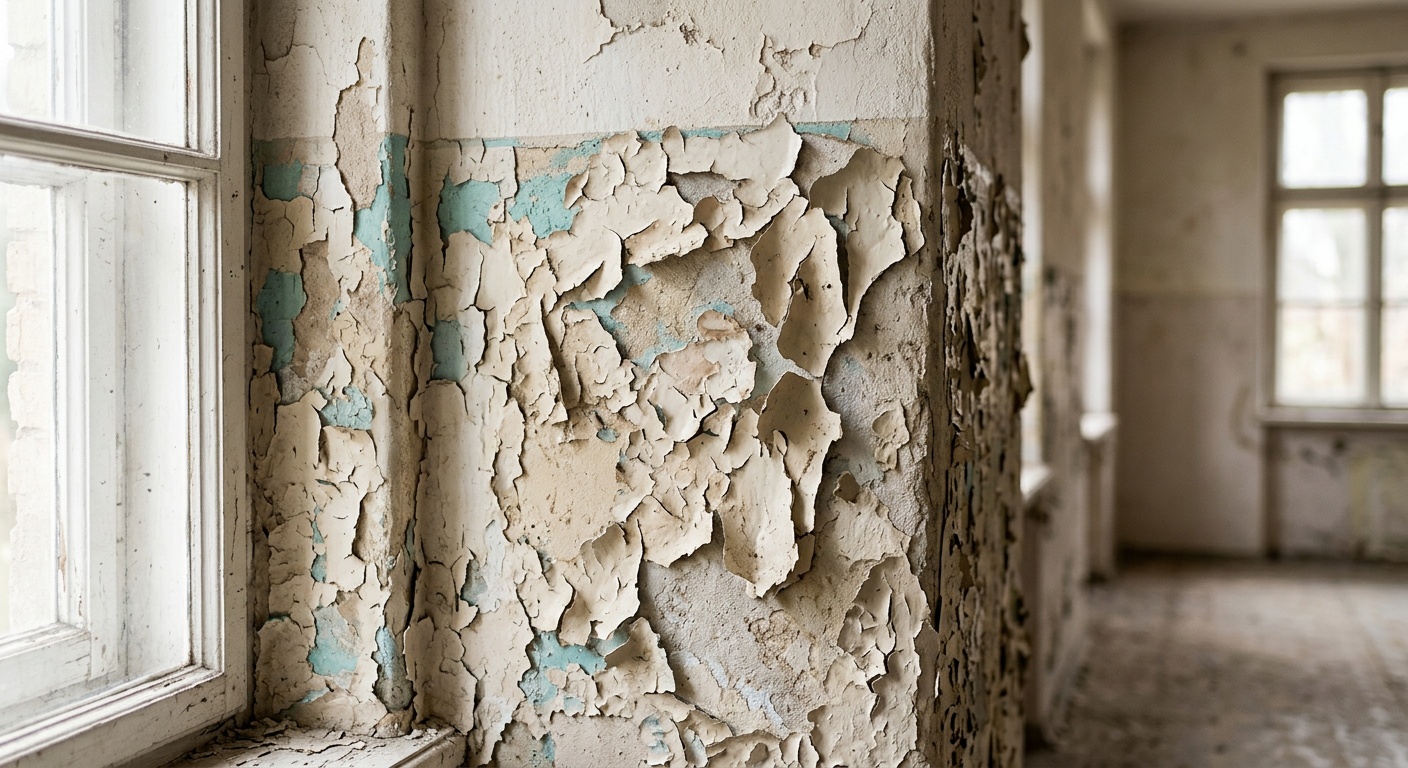 Peeling interior paint