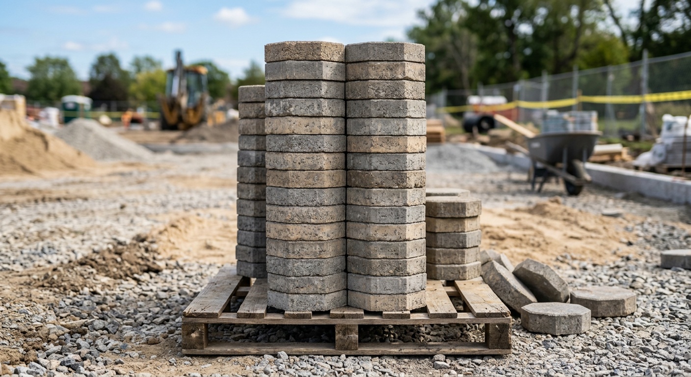 Pavers over concrete